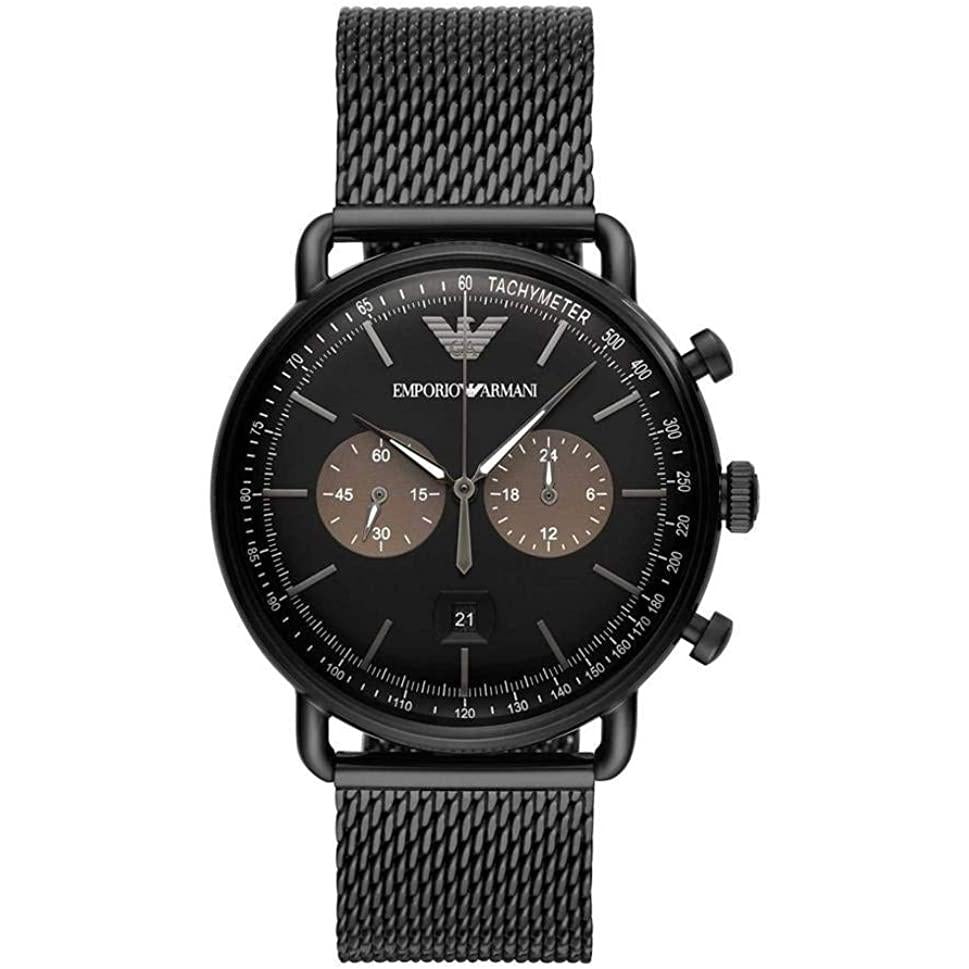 Emporio Armani Men's Aviator Black Watch - AR11142